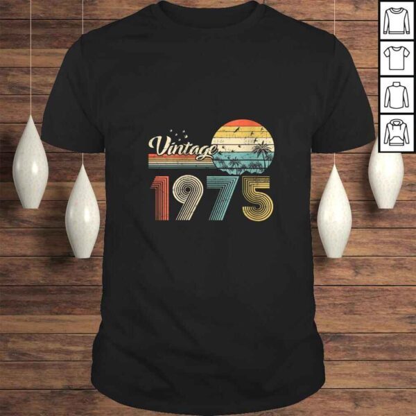 Womens Vintage 1975 Design 45 Years Old 45th birthday for Men Women TShirt