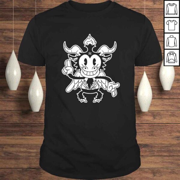 blackcraft cute kawaii Baphomet old Cartoon - Lucifer Shirt