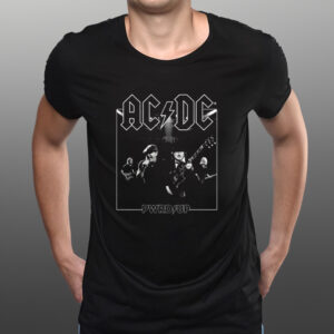 AC DC PWRD UP B&W Longsleeve T-Shirts