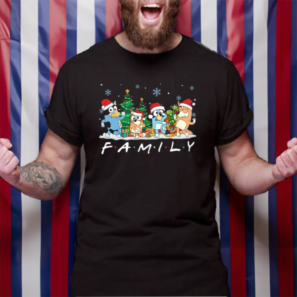 Bluey Family Christmas TShirt