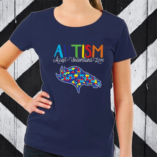 Denver Broncos Nfl Autism Awareness Accept Understand Love T-Shirt