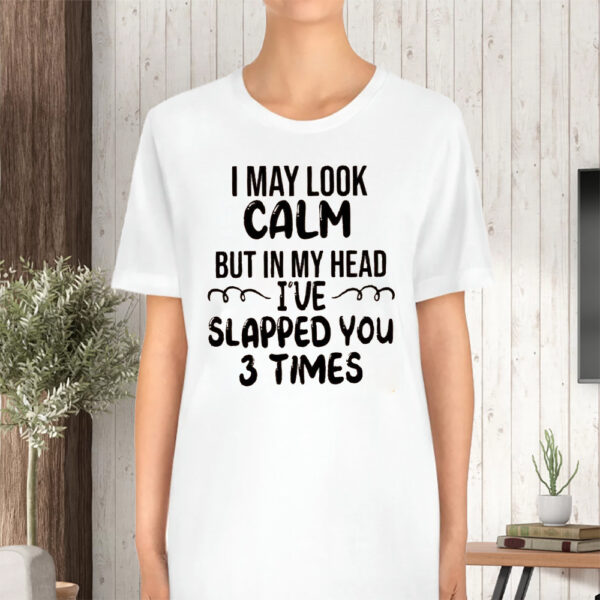 I May Look Calm But In My Head I’ve Slapped You 3 Times T-Shirt