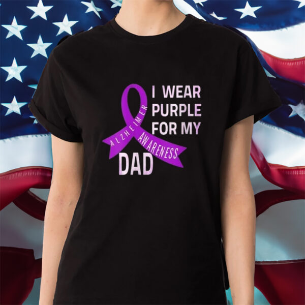 I Wear Purple For My Dad Shirt