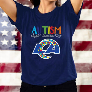 Los Angeles Rams Nfl Autism Awareness Accept Understand Love T-Shirts