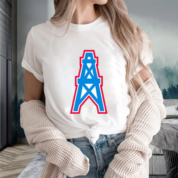 Luv Ya Blue Houston Oilers Franklin Logo T-Shirts