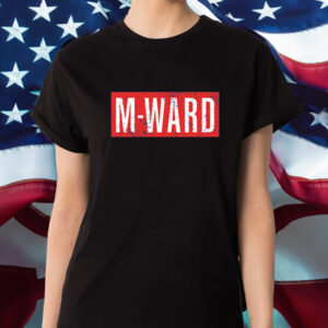 M Ward Red White Logo Shirts