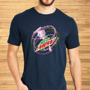 Mew Pokemon Mountain Dew Logo Shirt