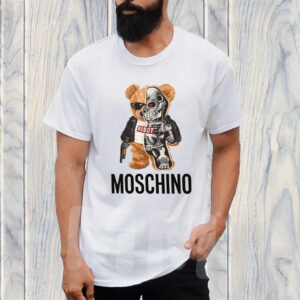 Moschino Teddy Robot Mafia Gangster T-Shirt