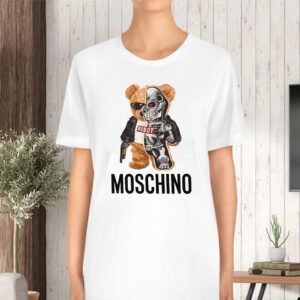 Moschino Teddy Robot Mafia Gangster TShirt