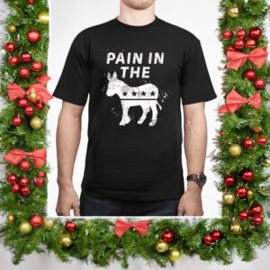 Pain In The Donkey Black Cotton T-Shirt