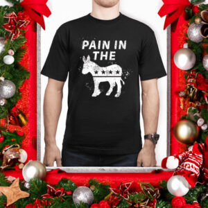 Pain In The Donkey Black Cotton T-Shirts