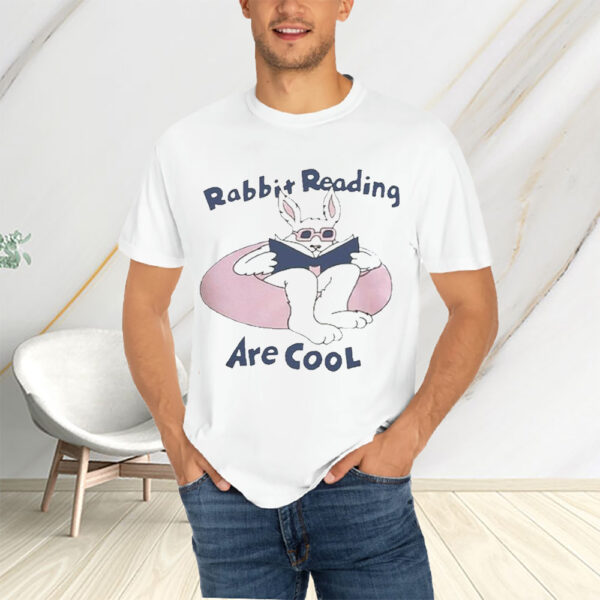 Rabbit Reading Are Cool T-Shirts