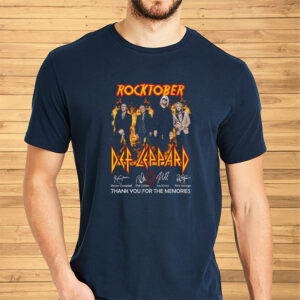 Rocktober Def Leppard Thank You For The Memories Unisex Shirts