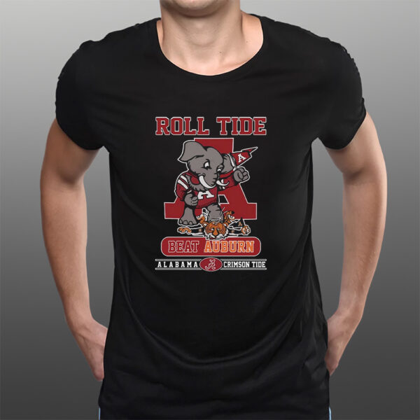 Roll Tide Beat Auburn Alabama Crimson Tide Unisex T-Shirtt