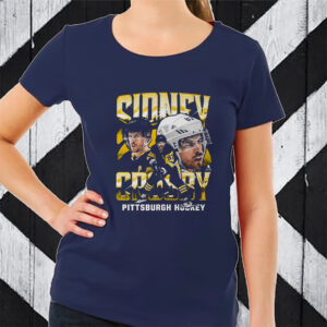 Sidney Crosby Pittsburgh Vintage Wht TShirt