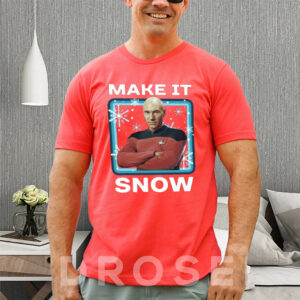 Star Trek Next Generation Make It Snow Christmas T-Shirt