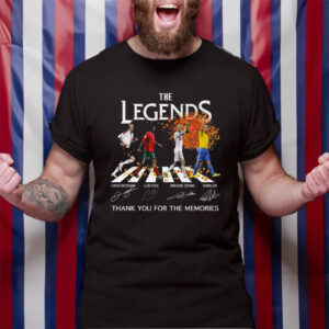 The Legends David Beckham And Luis Figo And Zinedine Zidane And Ronaldo Thank You For The Memories TShirt