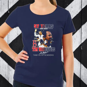 Tim Wakefield 57 Years 1966 2023 Boston Red Sox Memories TShirt