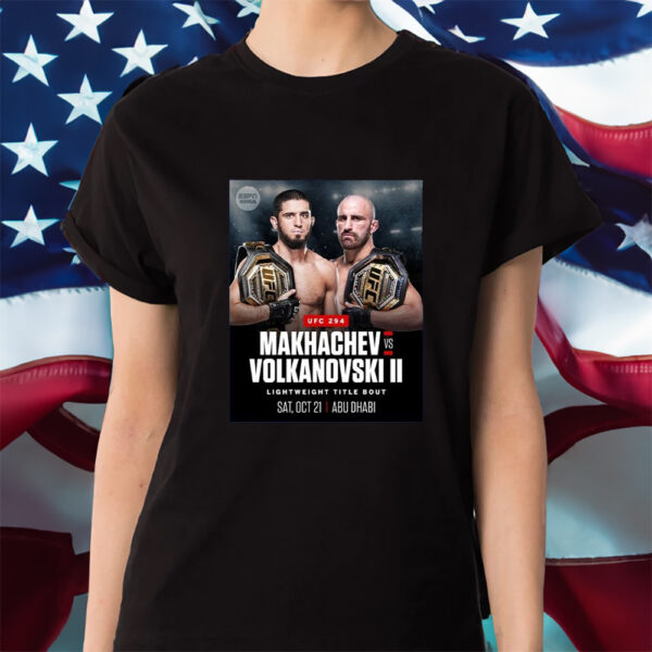 UFC 294 Islam Makhachev Vs Alexander Volkanovski At Lightweight Title Bout MMA Shirt