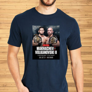 UFC 294 Islam Makhachev Vs Alexander Volkanovski At Lightweight Title Bout MMA Shirts