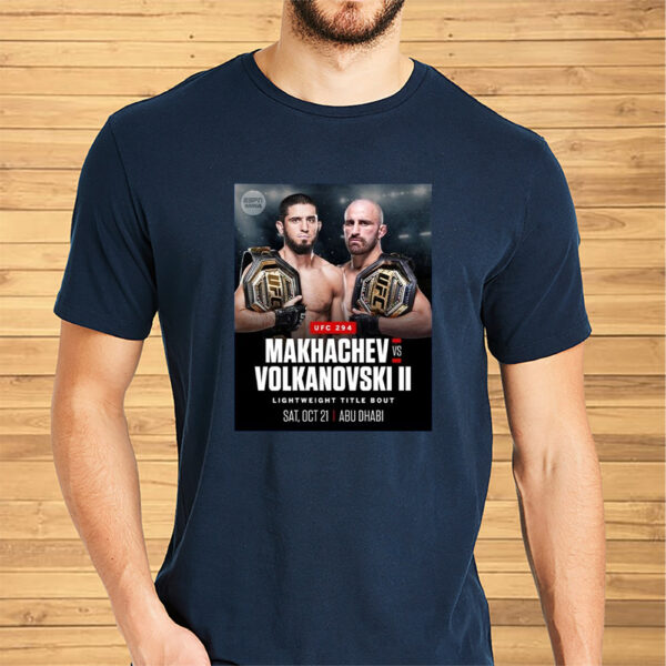 UFC 294 Islam Makhachev Vs Alexander Volkanovski At Lightweight Title Bout MMA Shirts