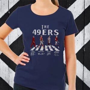 Vintage 49ers Walking Abbey Road Signatures T-Shirt