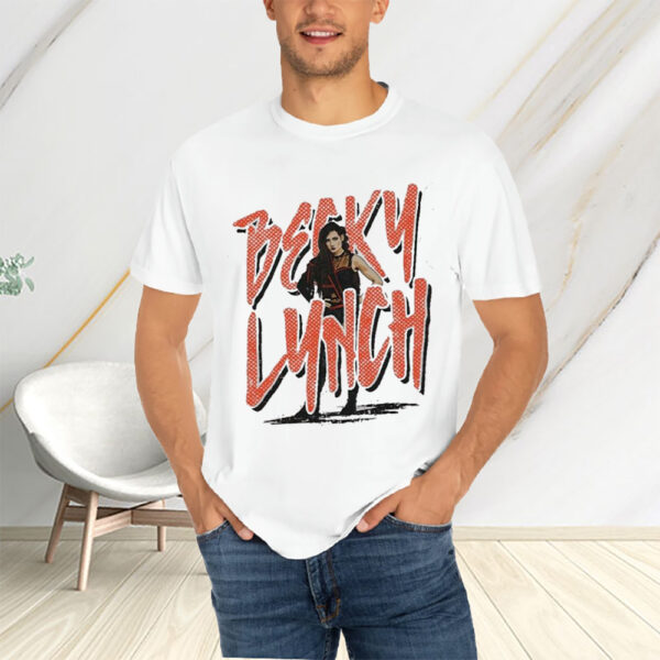 Wwe 500 Level Heather Gray Becky Lynch Name Rough T-Shirtt