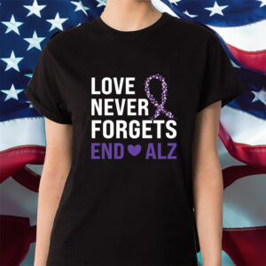 Alzheimer’s Awareness Purple Ribbon Dementia Mom Dad Grandp Shirt