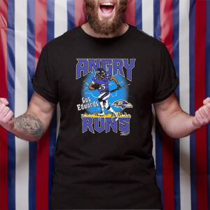 Angry Runs Ravens Gus Edwards T-Shirt