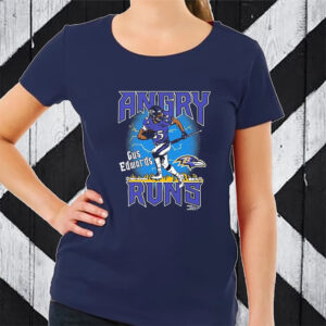 Angry Runs Ravens Gus Edwards TShirt