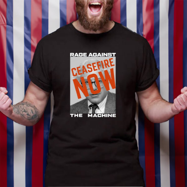 Bernie Sanders Rage Against The Machine Ceasefire Now T-Shirt