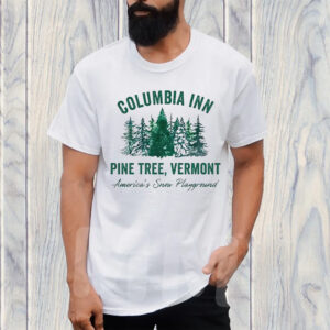 Columbia Inn Pine Tree Vermont Christmas T-Shirt