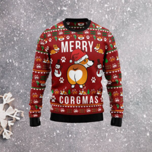 Corgi Merry Corgmas Ugly Christmas Sweater