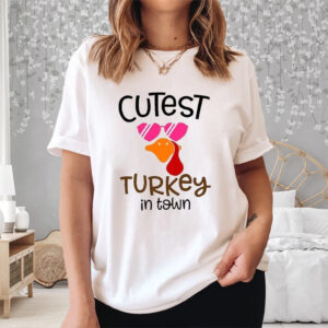 Cutest Turkey In The Town Printed Sweat Shirt