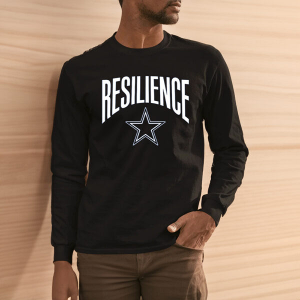 Dak Prescott Wearing Dallas Cowboys Resilience Shirt