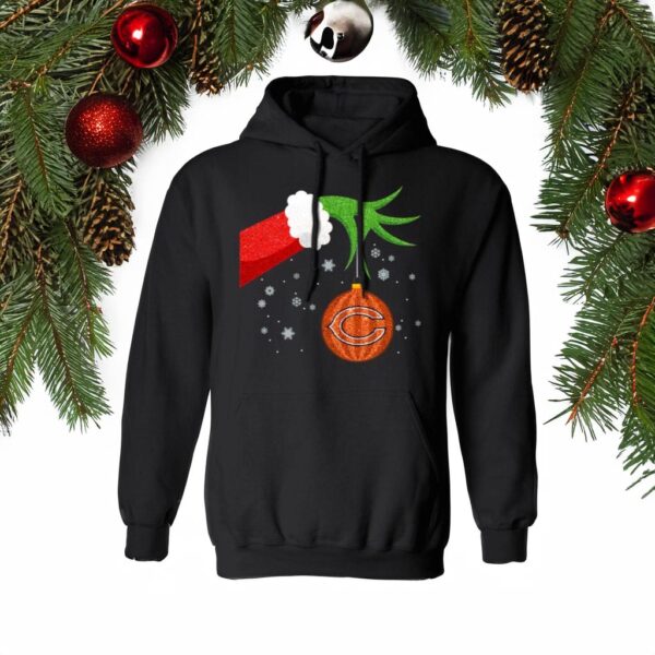 Grinch Christmas Ornament Chicago Bears Sweatshirts