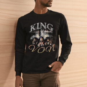 King Von VONS CITY TEE Black Shirts