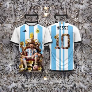 Leo Messi Ballon d’Or 2023 Argentina Jerseys