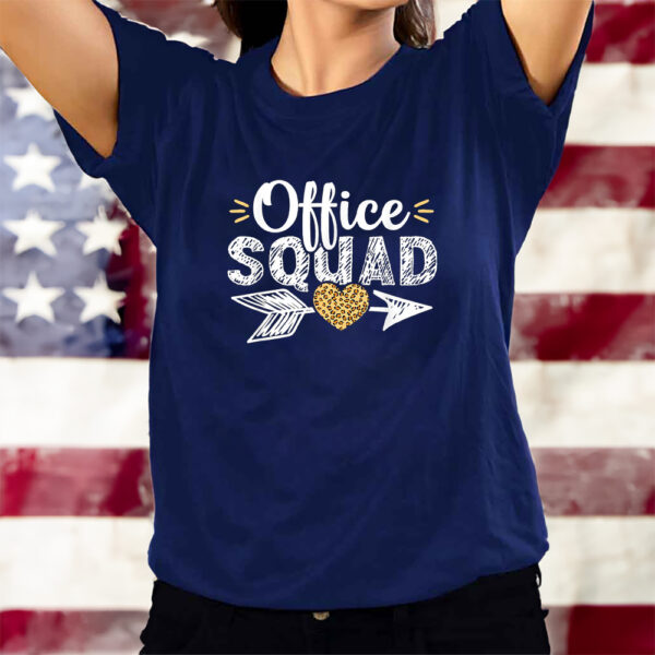 Leopard School Secretary Office Squad Clerk Appreciation T-Shirts