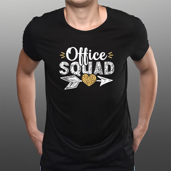 Leopard School Secretary Office Squad Clerk Appreciation T-Shirtt