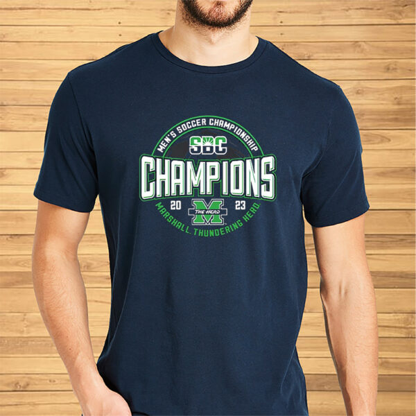 Marshall Thundering Herd 2023 Sun Belt Men’s Soccer Conference Tournament Champions Shirts