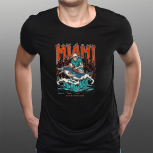 Miami Football Skeleton Dead T-Shirtt