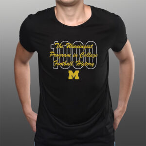 Michigan Football 1000th Victory Milestone T-Shirts