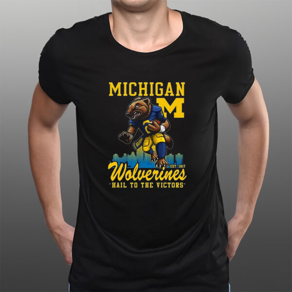 Michigan Wolverines Hail To The Victors T-Shirts