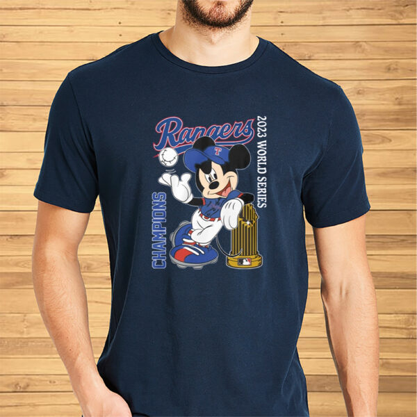 Mickey Mouse Rangers 2023 World Series Champions Shirt