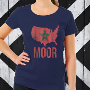 Moorish American America Amexem Moroccan Flag T-Shirt