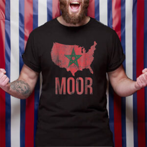 Moorish American America Amexem Moroccan Flag TShirt