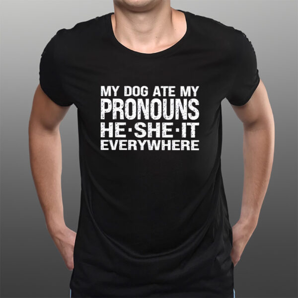 My Dog Ate My Pronouns He She It Everywhere Classic T-Shirts