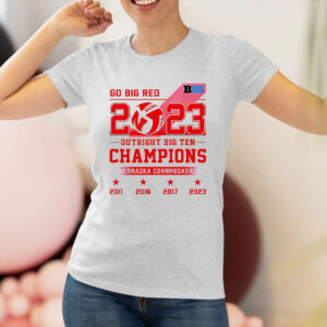 Nebraska Cornhuskers Go Big Red 2023 Outright Big Ten Champion Shirts