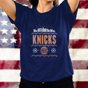 New York Knicks Holiday Ugly Christmas Sweater T-Shirts